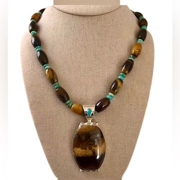 JAY KING DTR Faceted Tigers Eye Sterling Silver 925 Earrings - Picture 13 of 14